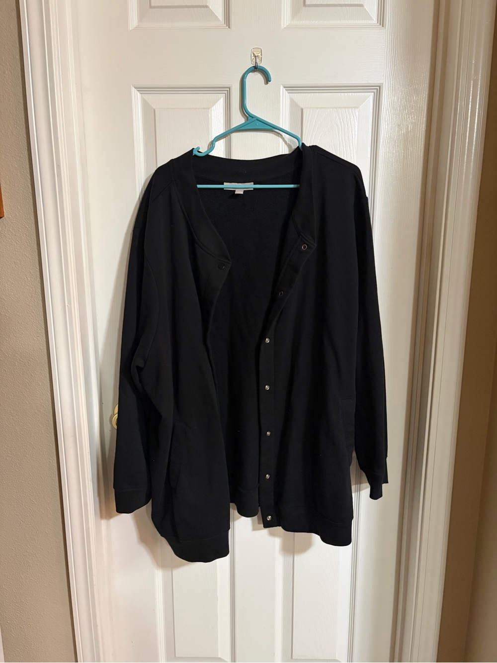 Button-Front Cardigan Jacket
